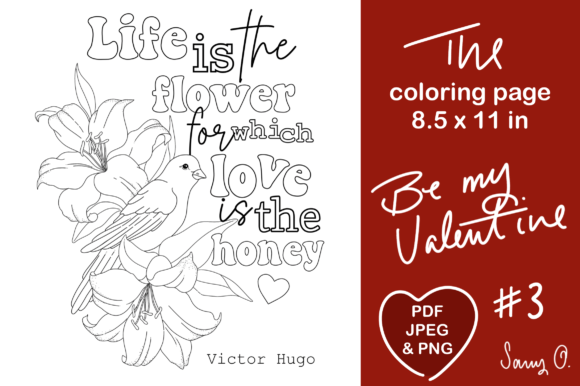 Download Life Love Honey Flowers Birds Quote KDP - Premium Resources