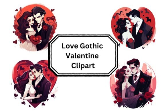 Download Love Gothic Valentine Clipart - Gothic valentine clipart Collection