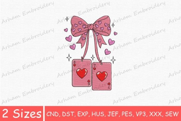 Download Valentine Playing Cards Bow - Premium Bundle