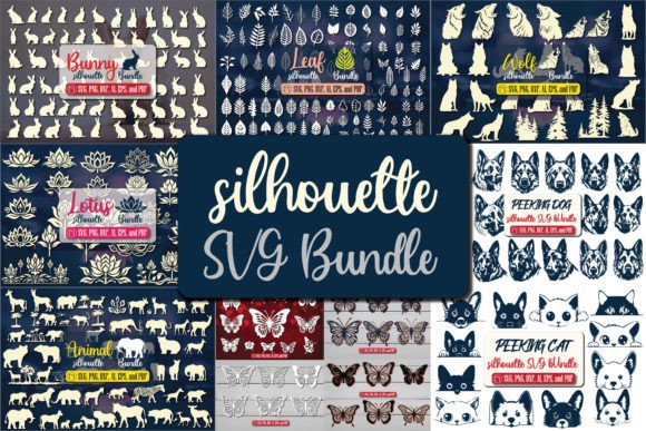 Download Cricut Silhouette SVG Mega Bundle - Cricut silhouette Collection
